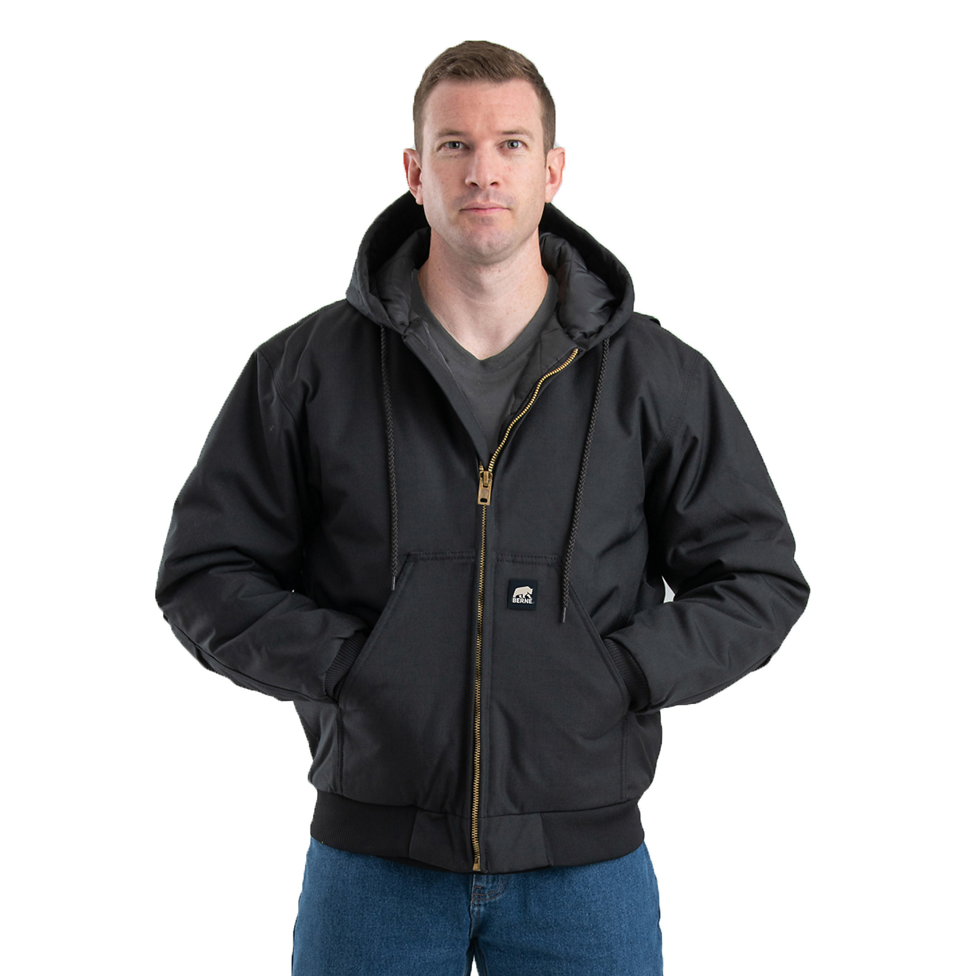Berne Apparel ICECAP Ins Hd Jkt Bk 2X